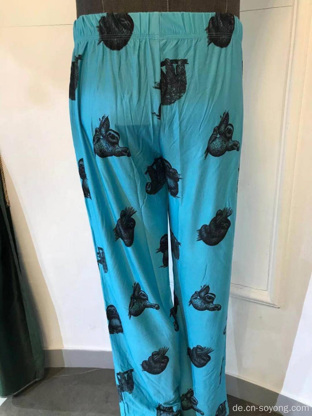 Bedruckte Pyjamahose für Herren