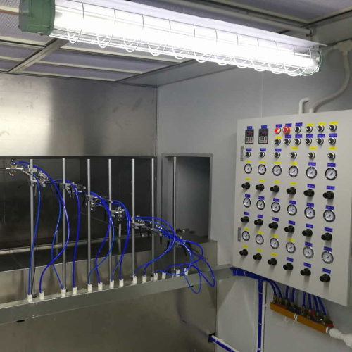 glass bottles with metal screw cap painting machine