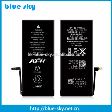 3.85V 2750mAh smart rechargeable li-polymer battery for iPhone 6s plus battery