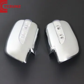 YCSUNZ ABS Chrome Plastic Door Mirror Cover with LED for Toyota Hilux Vigo 2005-2012