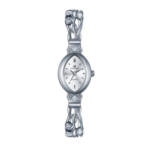 Reloj de joyería de brazalete de cuarzo de forma irregular para mujeres