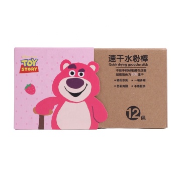 High Quality Gouache Sticks - 12 or 24 Colors, Fast Drying and Easy to Use for Kids