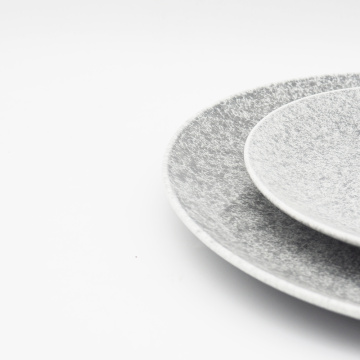 Nuevo diseño de platos de gres de venta calientes conjuntos de cena de cerámica reactiva reactiva para el hogar