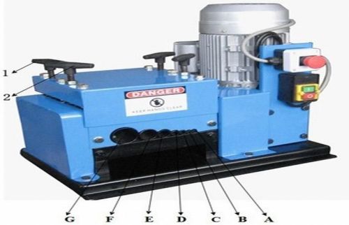 Copper Scrap Cable Stripper , Waste Electrical Cable Stripping Machine
