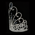 8 inci berlian buatan Ratu Pageant Crown Tiara