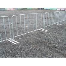 Durable concert crowd control steel barriers galvanized