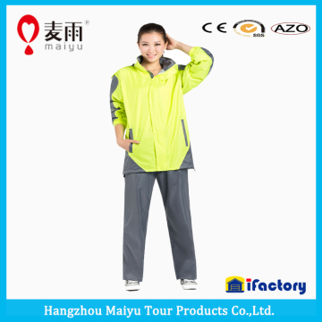 Maiyu good quality plastic rain cover gray pants
