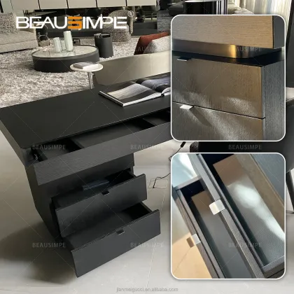 Modern Desk and Chair Home Office Set