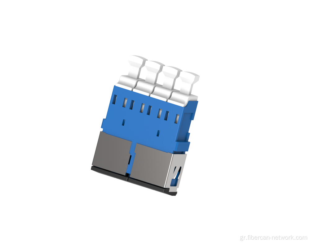 LC Quad Fiber Optic Adapter Flangel με μεταλλικό κλείστρο