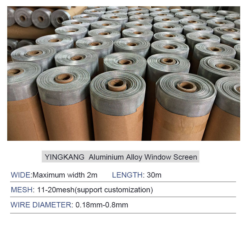 Aluminum alloy window screen