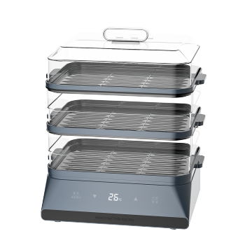 3 Tier 600W Electric Food Steamer for Healthy Cooking and Vegetable Steaming