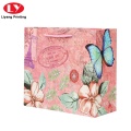 Flores personalizadas que imprimen bolsas de papel de compras