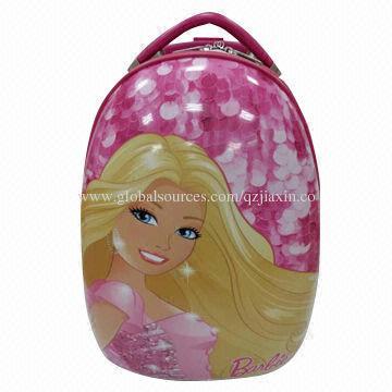 Princess hardside luggage, made of ABS plastic, cartoon character printing