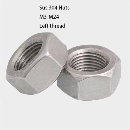 Đai ốc lục giác bên trái bằng thép không gỉ 304