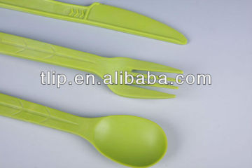 disposable cutlery, biodegradable, corn starch