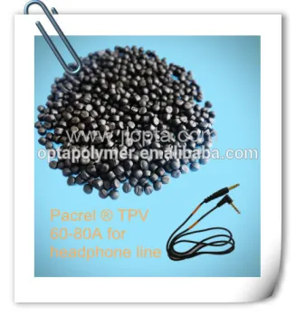 soft touch and high quality surface headphone line material TPV