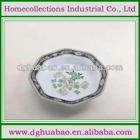 black and red melamine bowl