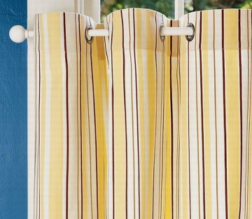 Stripe Grommet Cafe Curtain (HRGP002)