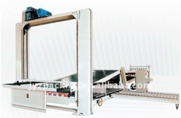 Corrugated cardboard production line stacker