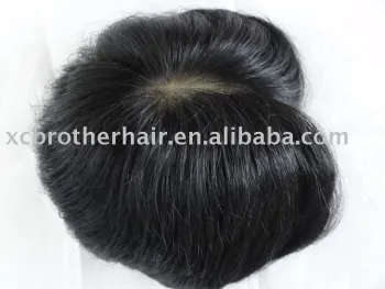 Hot sale 100% human hair men's toupee