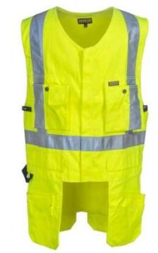 Men's Yellow High-Visibility Reflective Safety Vest