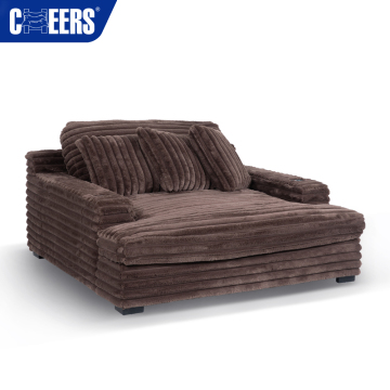European-Style Luxury Oversized Sectional Sofa with Sleeper Bed: Premium Fabric and Comfort for Your Living Room