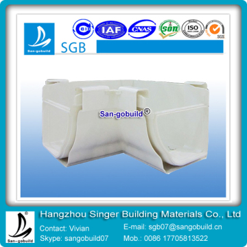 plastic rain gutter products K type roof gutter