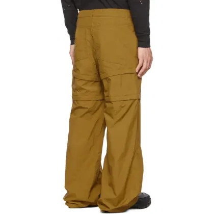 OEM Men Plus Size Wide Leg Loose Fit Trousers Cargo Stacked Pants for Men
