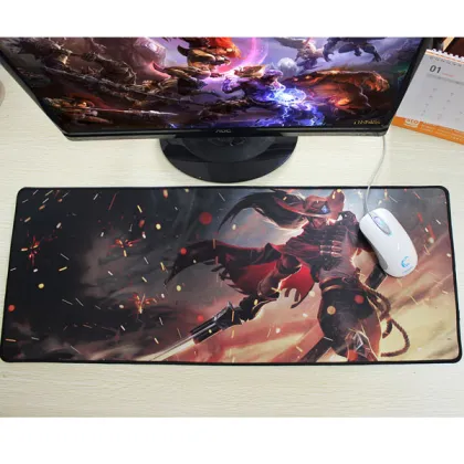 Customized OEM Factory Heat Transfer Printing League of Legends Rubber Gaming Mouse Pad