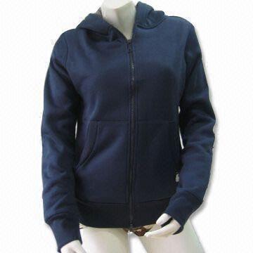 Women's Hooded Soybean/Cotton Light Jacket with Applique Embroidery Patch, Breathable Design