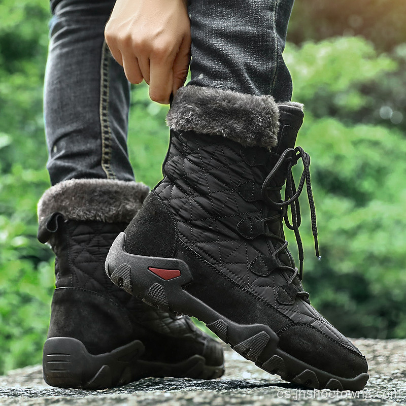 Botas de nieve para hombres impermeables antideslizantes casuales de invierno