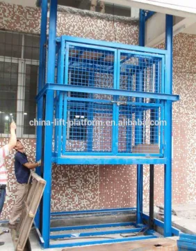 guide rail hydraulic raising lifting platform