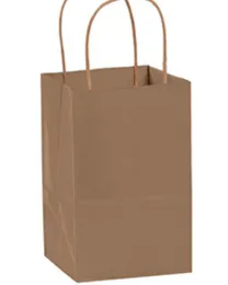 Minimalist Small Natural Kraft Paper Bags