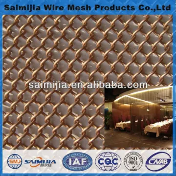 Woven wire drapery/metal wire mesh curtain