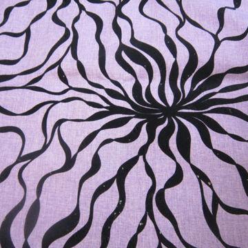 Flocking material with linen fabric for sofa fabric