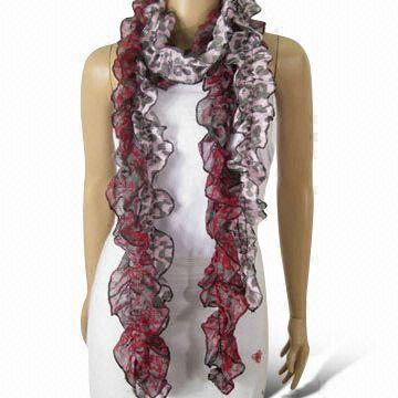 Elegant Ladies Scarf, Available in Fashionable Design, OEM Orders are Welcome