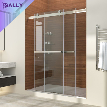 SALLY Frameless Double Sliding Bypass 10mm Shower Doors