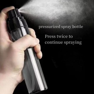 Squeeze the pressurized spray bottle for fine mist