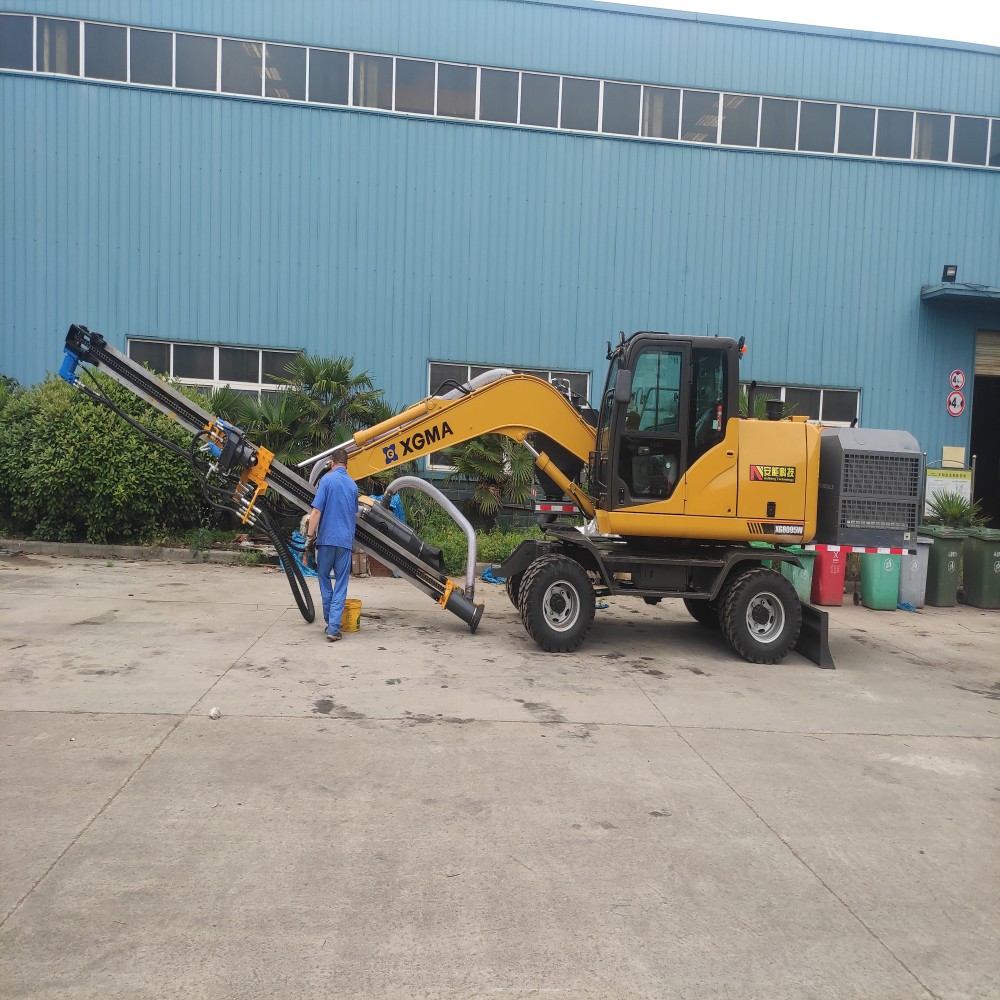 Excavator Converted Drilling Rig for Digging and Cutting