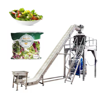 Automatic Multihead Weigher Back Seal Pouch Packing Machine for Salad Vegetables