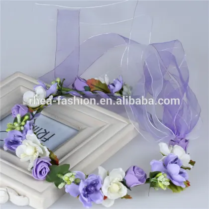 Bridal Design Hair Accessories Colorful Flower Headband,Fascinator Headband Wholesale