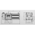 เครื่องดึงสายพานร่องทั่วไปลิฟต์ 400KG (suspention1: 1)