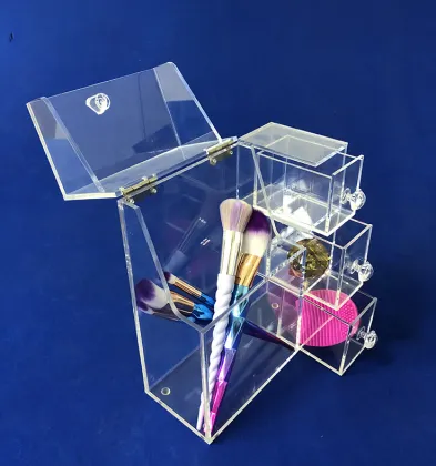 Customized Cosmetics Shop Acrylic Perfume Makeup Organizer Display Stand