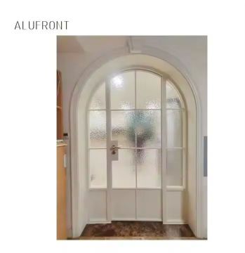 ALUFRONT Slimline Hinged Door with Tempered Glass for Interior