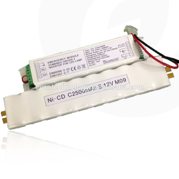 Rechargeable lithium battery and emergency module for led tube/panel light etc.