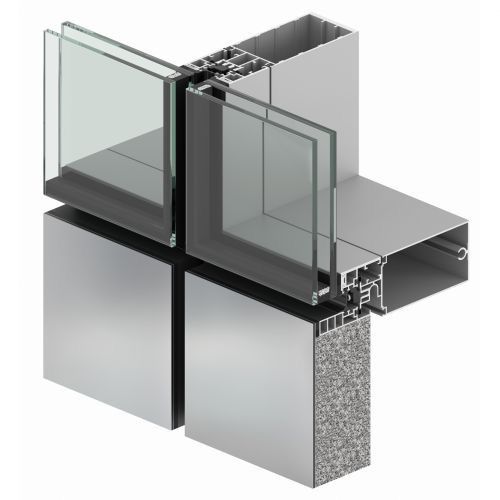 110 × 65 pared de cortina de vidrio aislada personalizada
