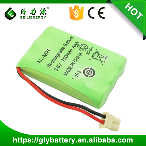 Nimh 750mah Aaa 3.6v Rechargeable Batteries/cells Packs Cordless Phone