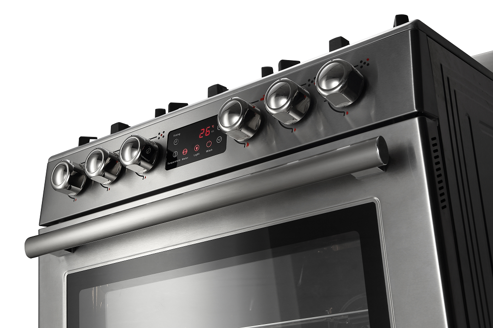 5-burner gas stove with oven indoor