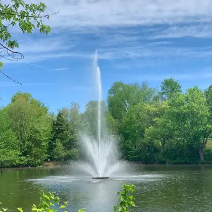 Outdoor pond floating fountain