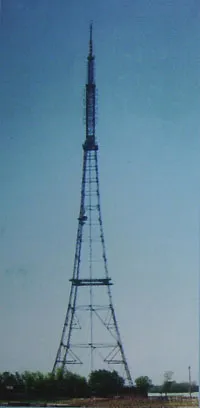 Radio and television steel tower